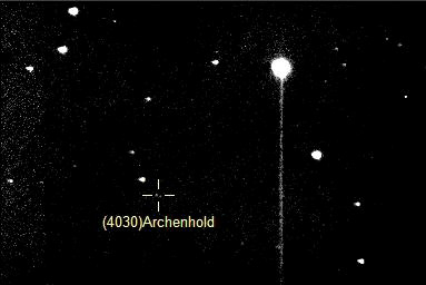 Aufnahme des Kleinplaneten (4030) Archenhold