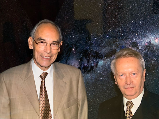 Fred Archenhold mit Prof. Dr. D. B. Herrmann, Foto: Frank-Michael Arndt